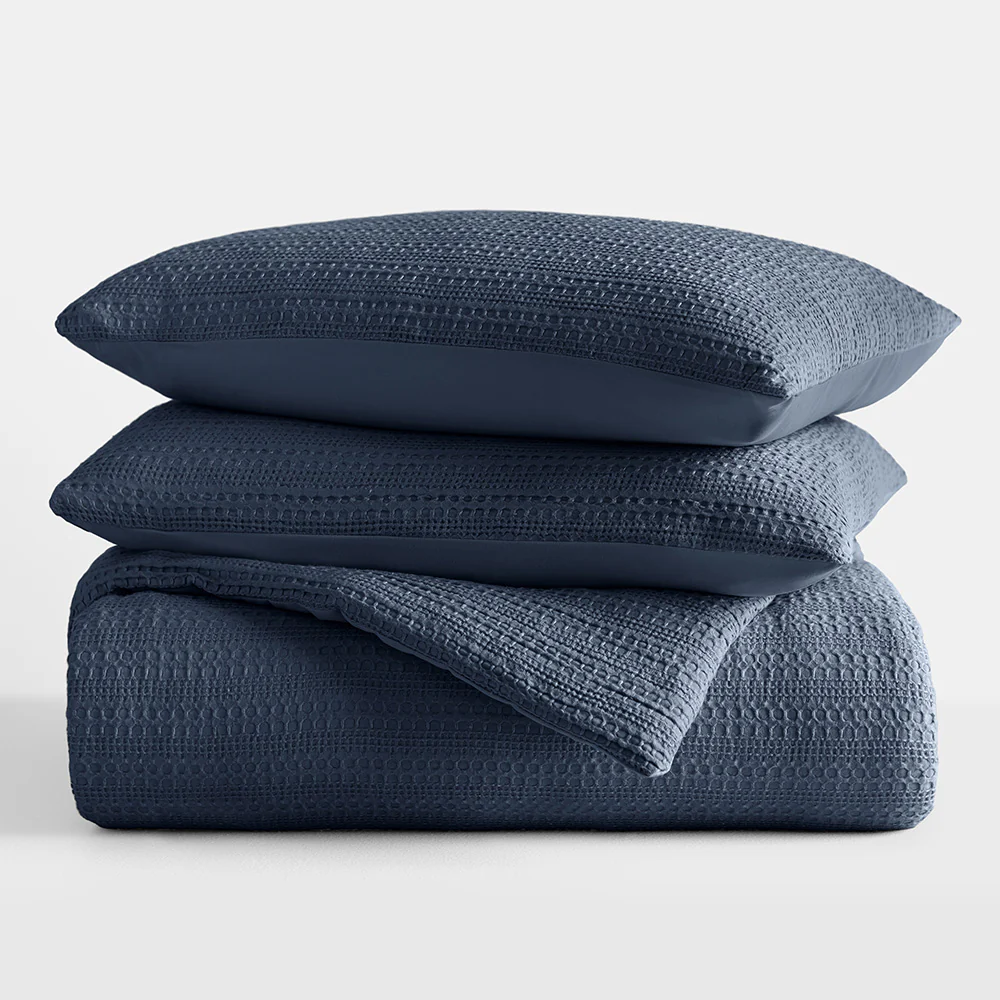 Waffle Textured Down-Alternative Comforter Set - Image 38