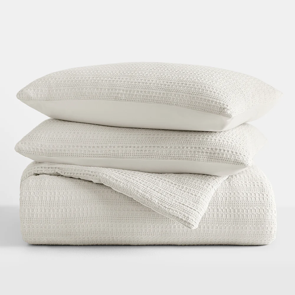 Waffle Textured Down-Alternative Comforter Set - Image 41