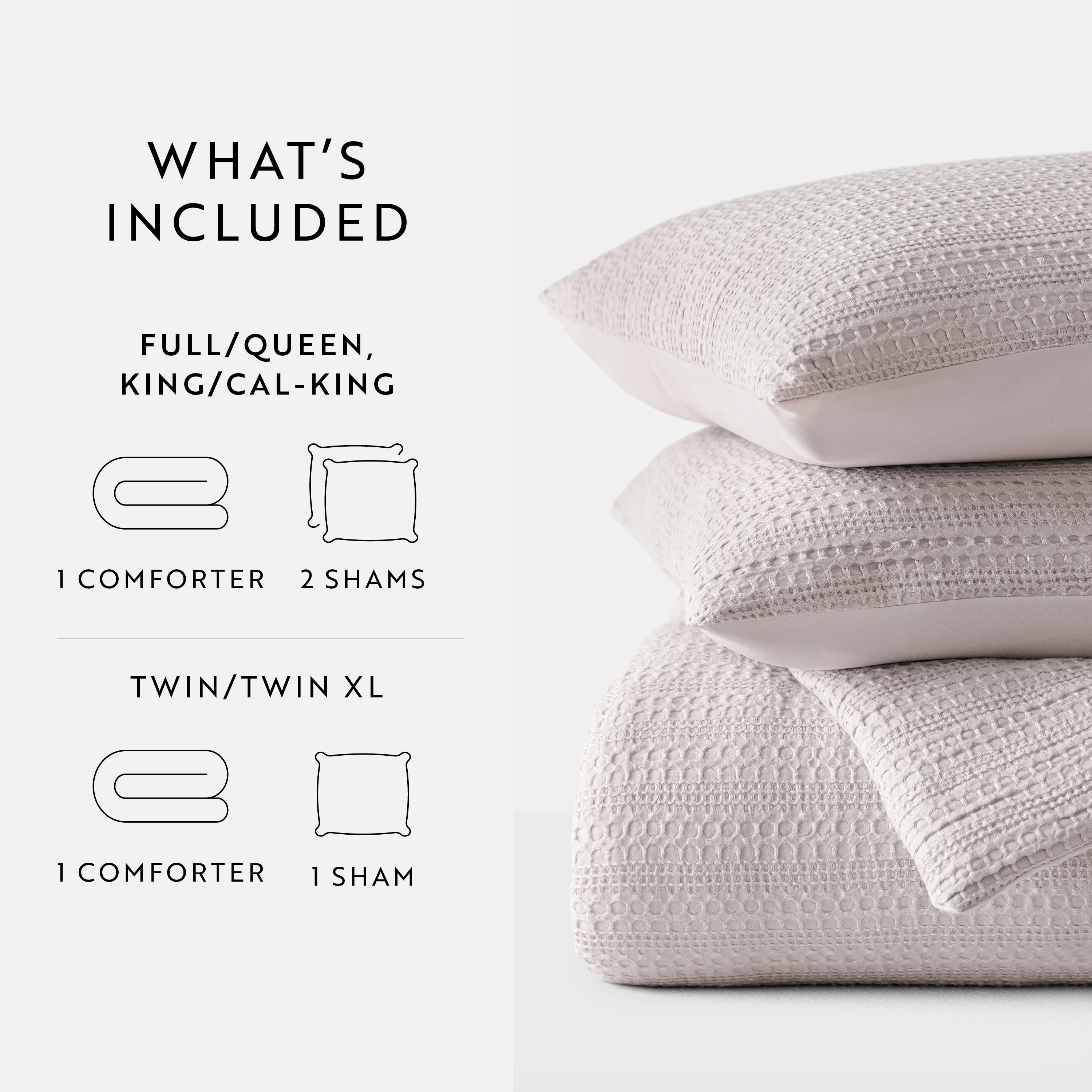 Waffle Textured Down-Alternative Comforter Set - Image 51