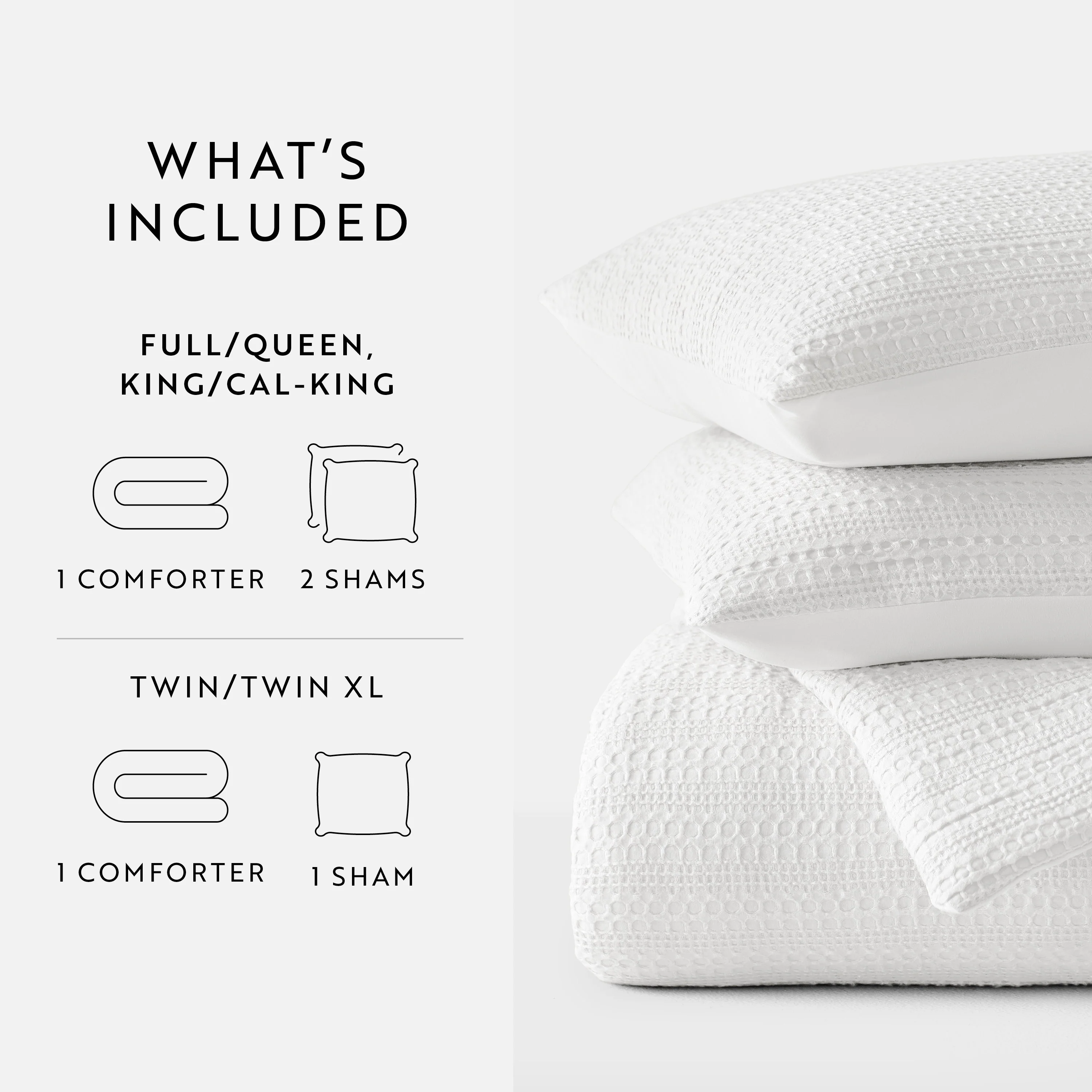 Waffle Textured Down-Alternative Comforter Set - Image 53