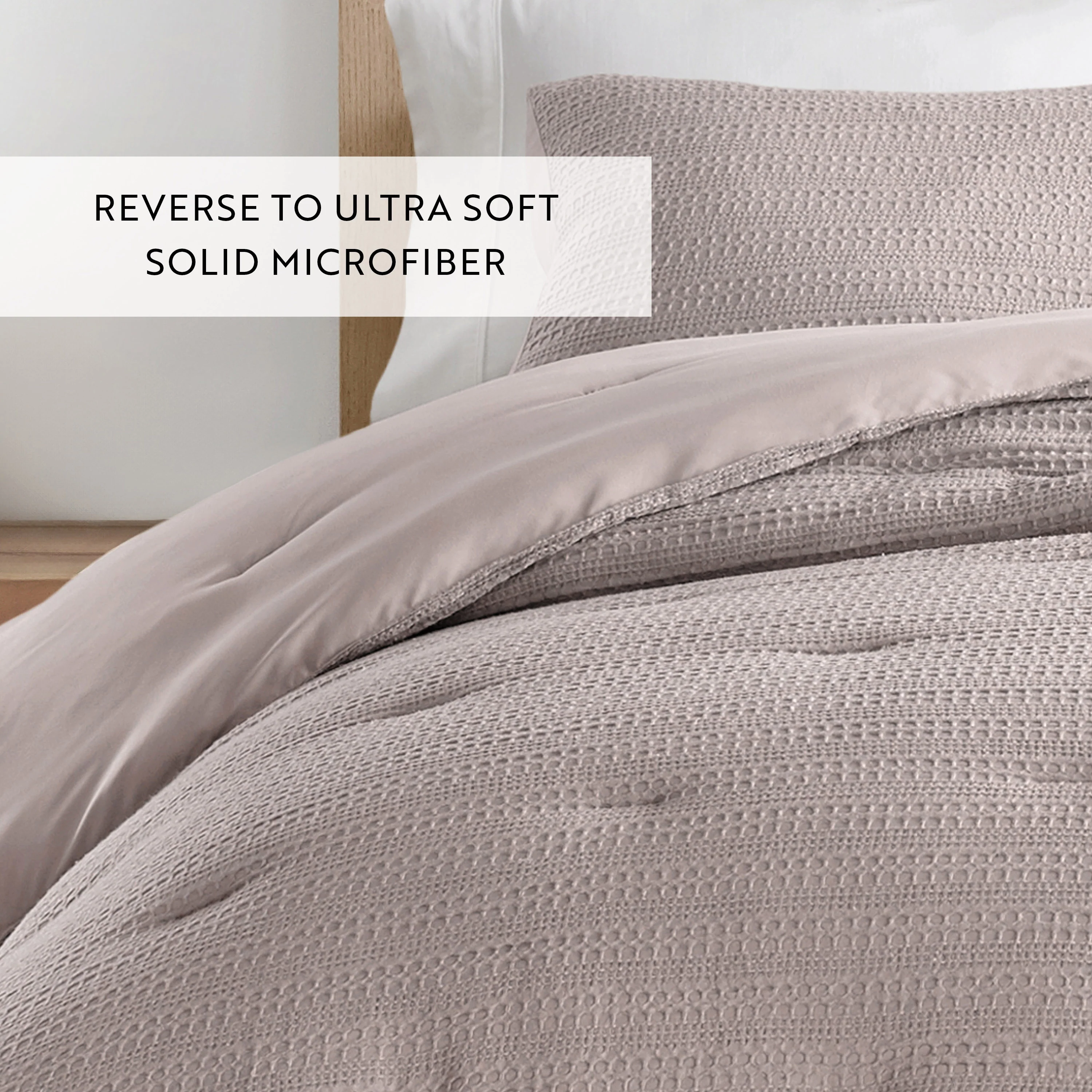 Waffle Textured Down-Alternative Comforter Set - Image 72