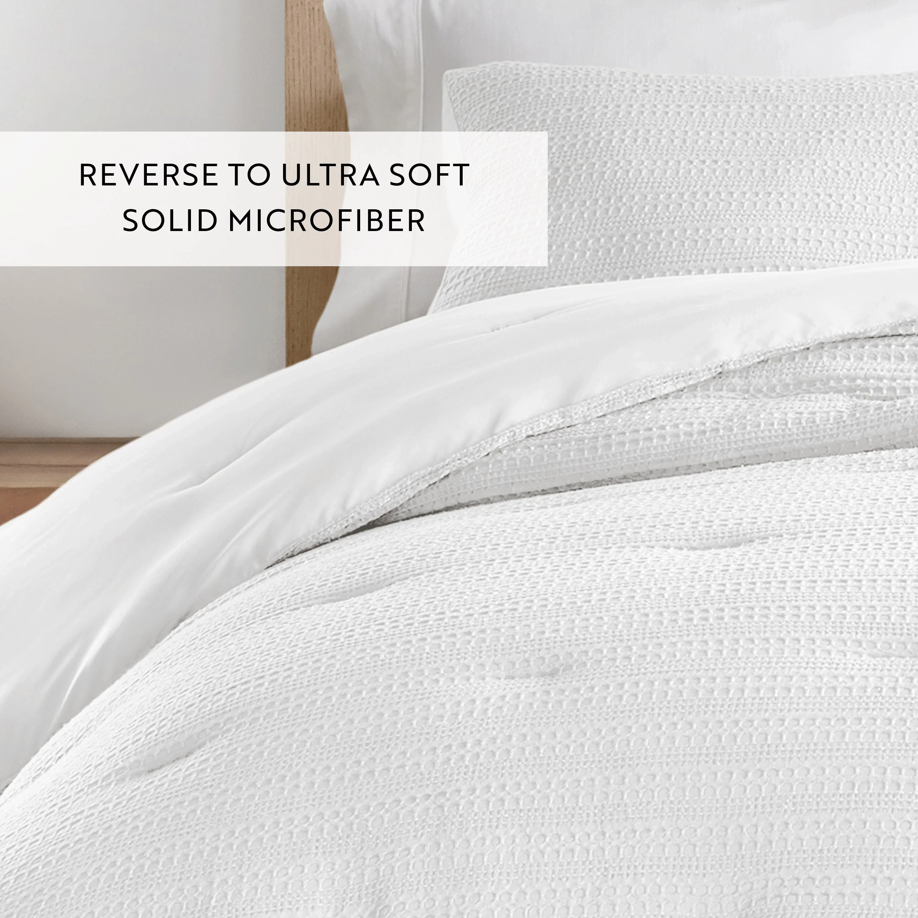 Waffle Textured Down-Alternative Comforter Set - Image 74