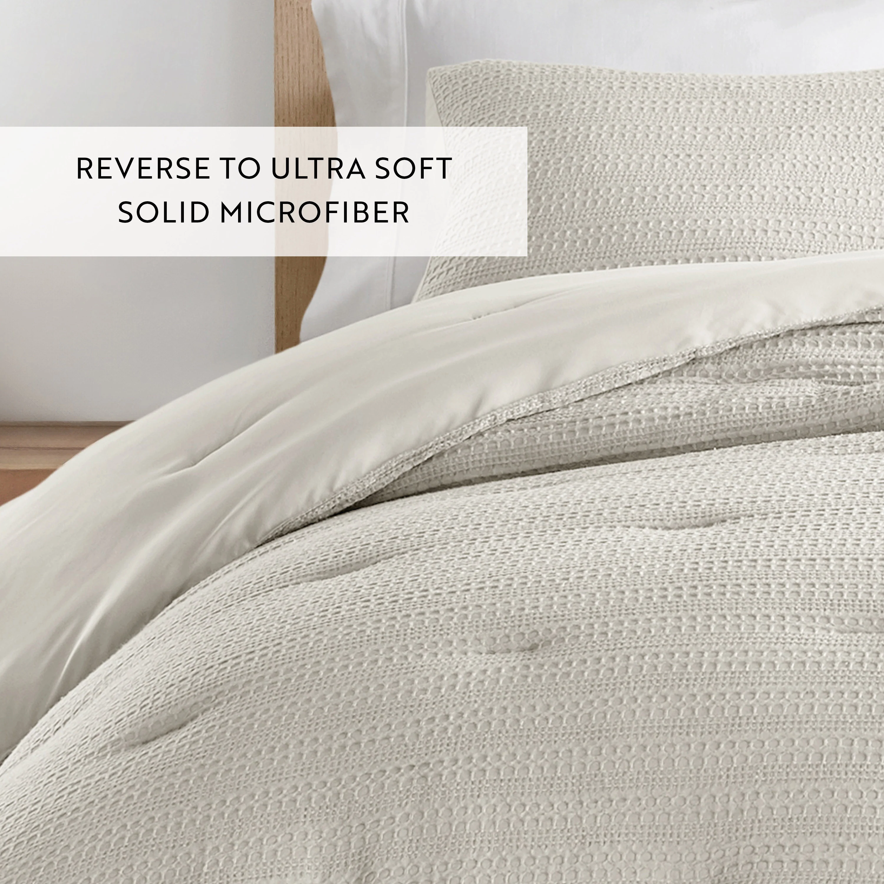 Waffle Textured Down-Alternative Comforter Set - Image 76