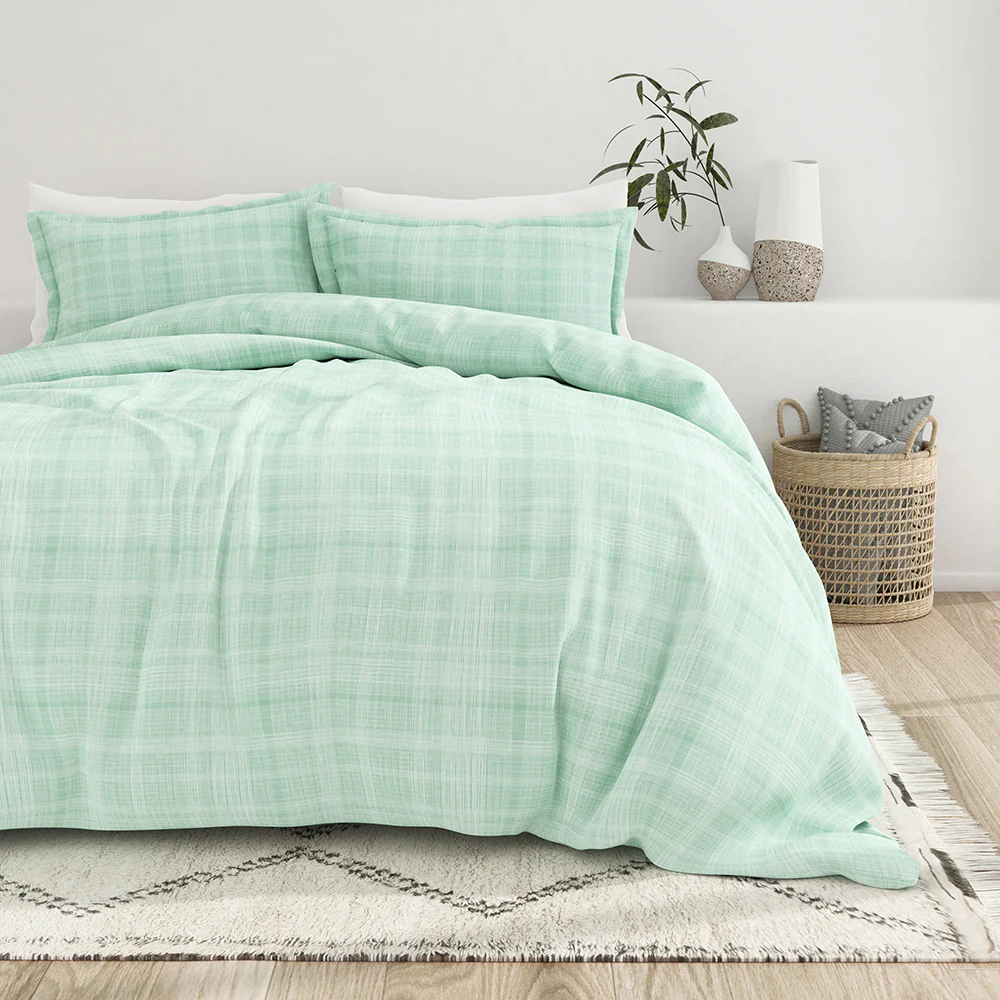 Thatch Pattern 3-Piece Duvet Cover Set - Image 3