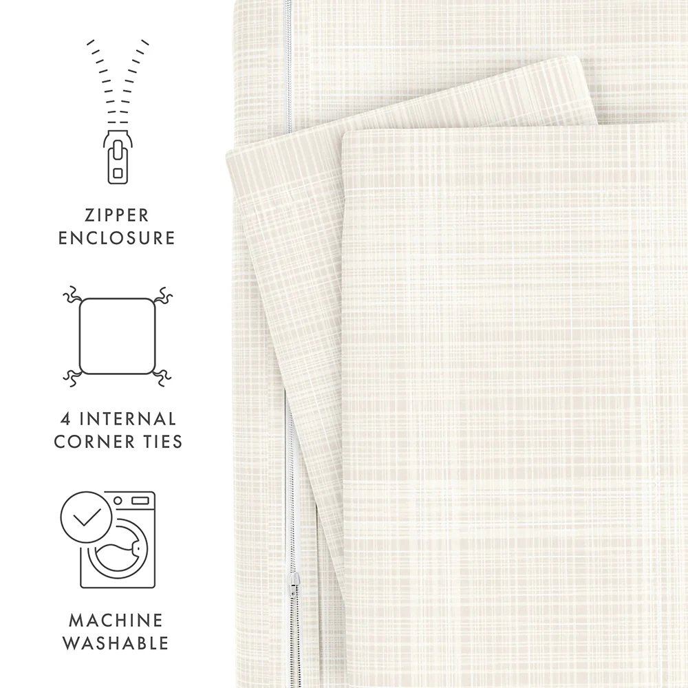 Thatch Pattern 3-Piece Duvet Cover Set - Image 33
