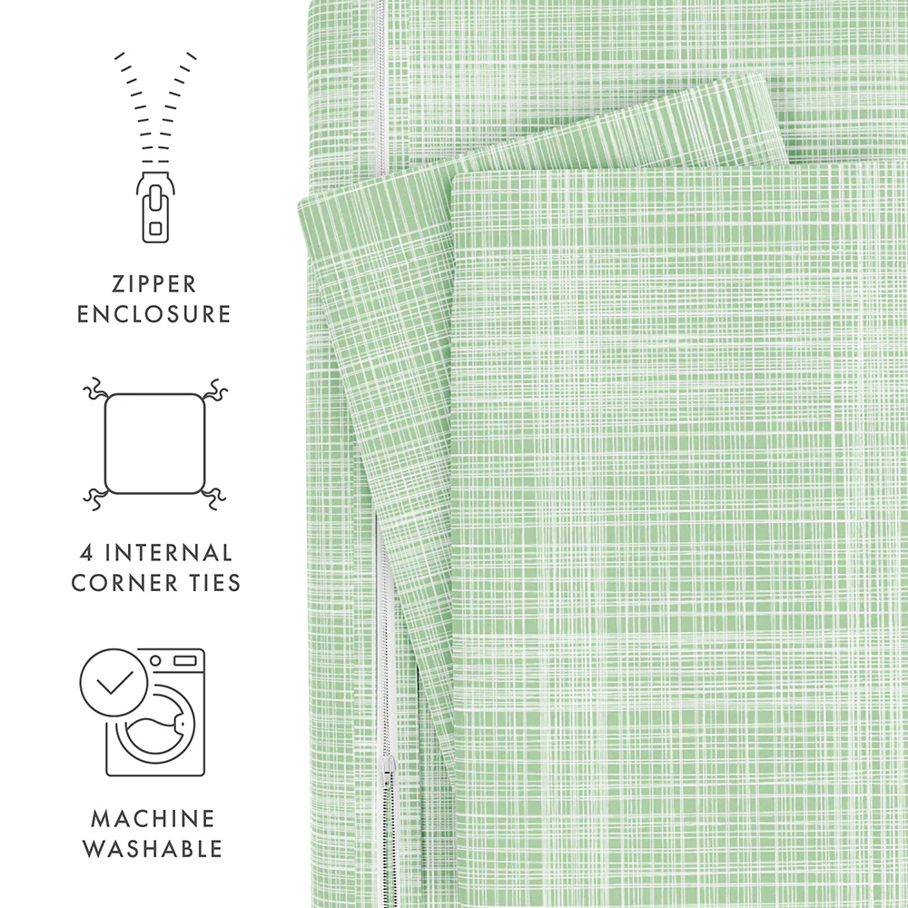 Thatch Pattern 3-Piece Duvet Cover Set - Image 35