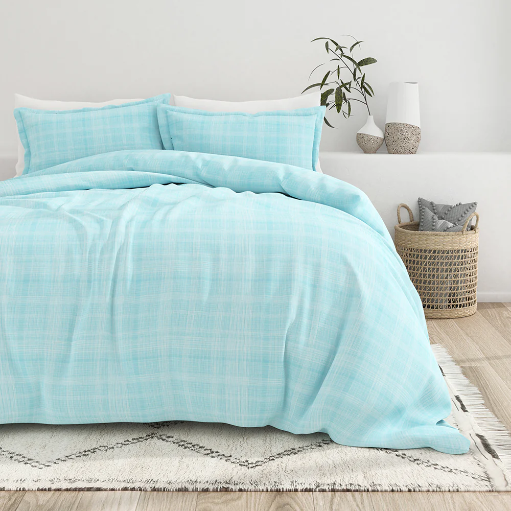 Thatch Pattern 3-Piece Duvet Cover Set - Image 4