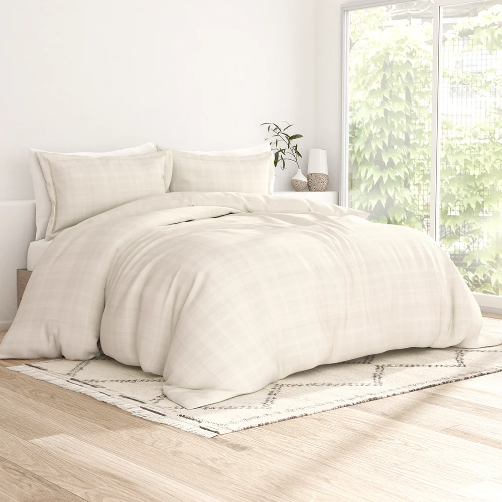 Thatch Pattern 3-Piece Duvet Cover Set - Image 5