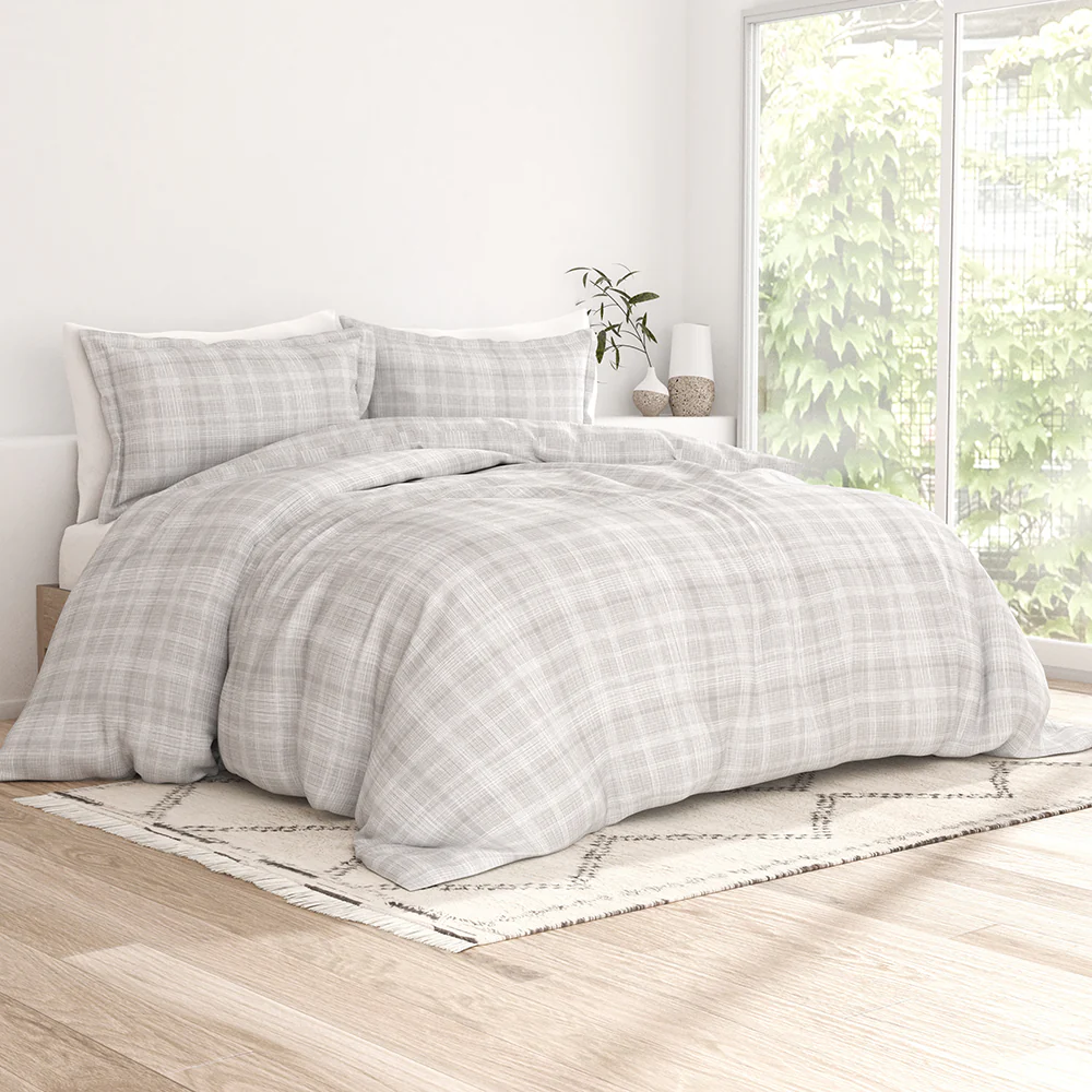 Thatch Pattern 3-Piece Duvet Cover Set - Image 6