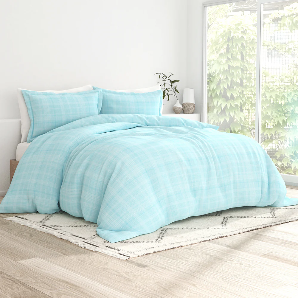 Thatch Pattern 3-Piece Duvet Cover Set - Image 8
