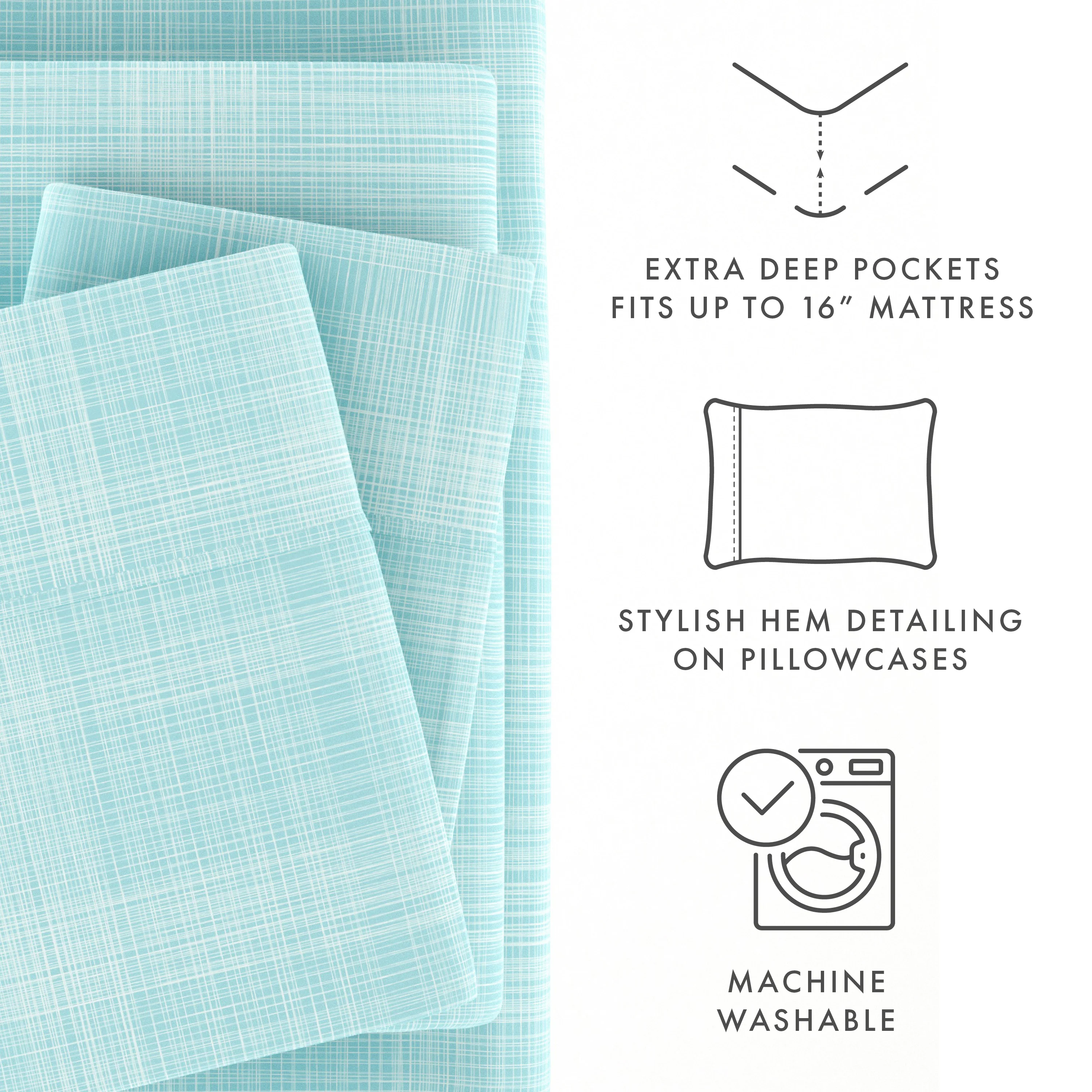 Thatch Pattern 4-Piece Sheet Set - Image 28