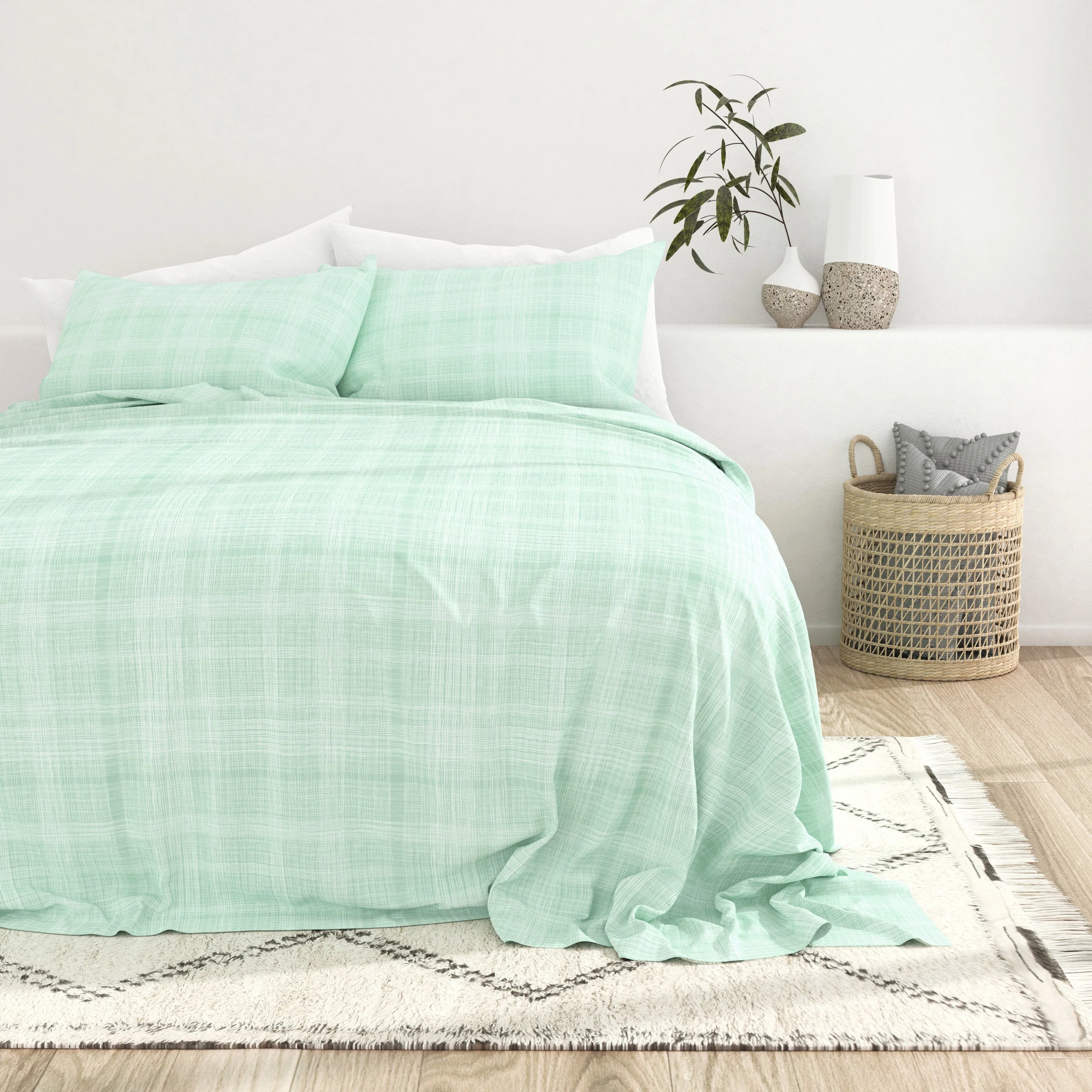Thatch Pattern 4-Piece Sheet Set - Sale - Image 12