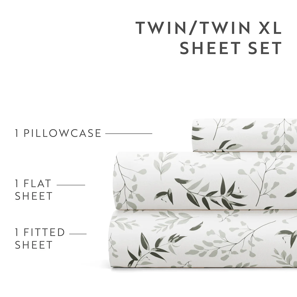 Tossed Foliage 4-Piece Pattern Sheet Set - Image 8