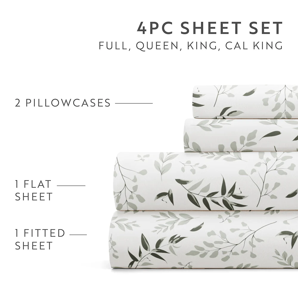 Tossed Foliage 4-Piece Pattern Sheet Set - Image 9