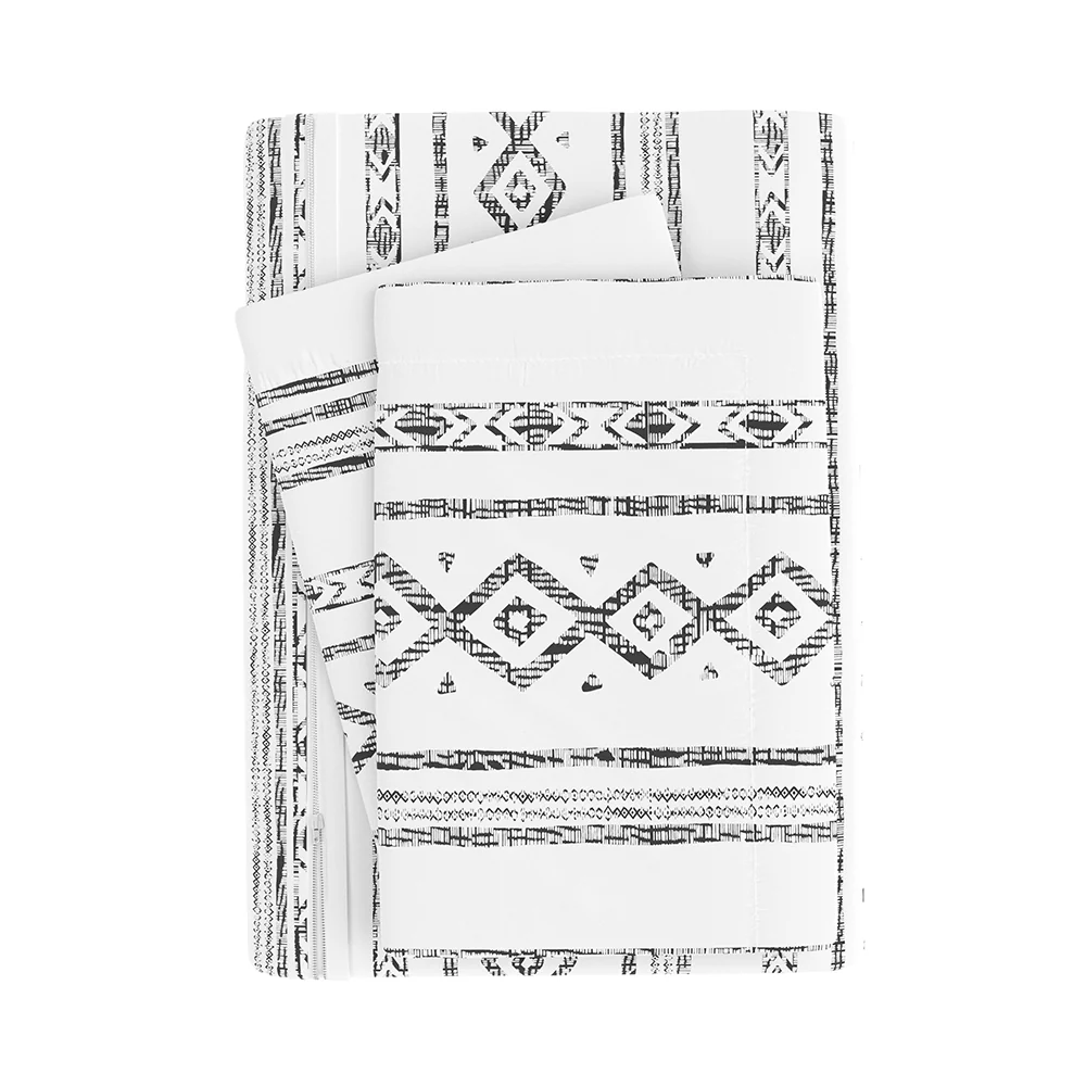 Geo Threads Pattern 3-Piece Duvet Cover Set - Image 6