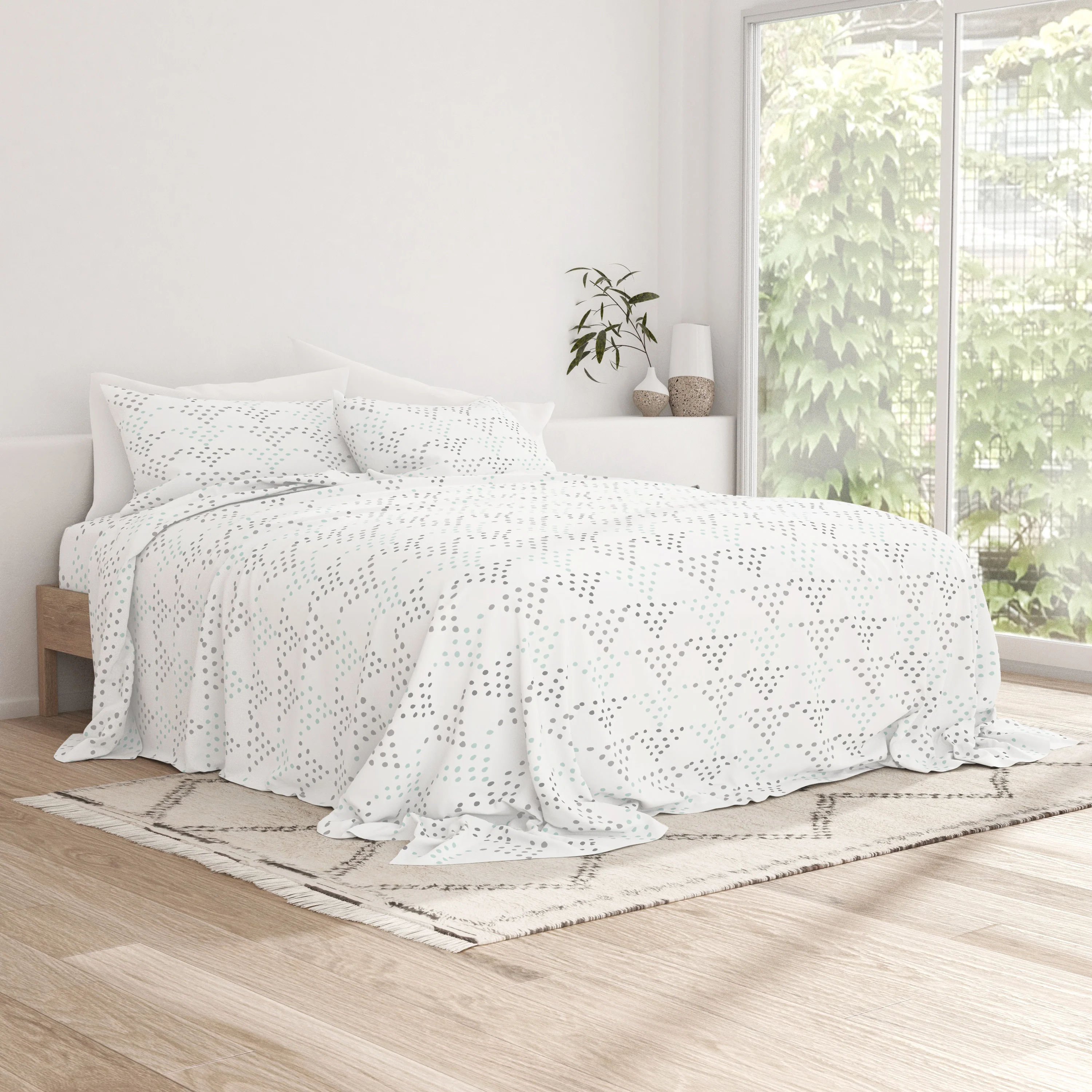 Trio Pattern 4-Piece Sheet Set - Image 4