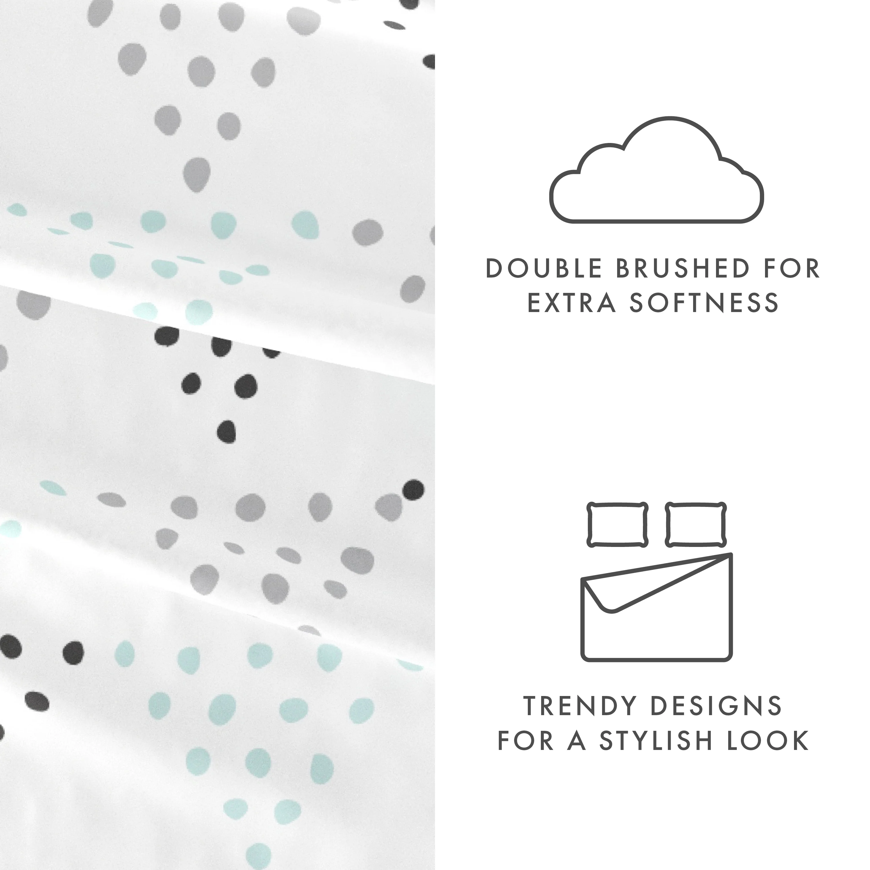 Trio Pattern 4-Piece Sheet Set - Image 6