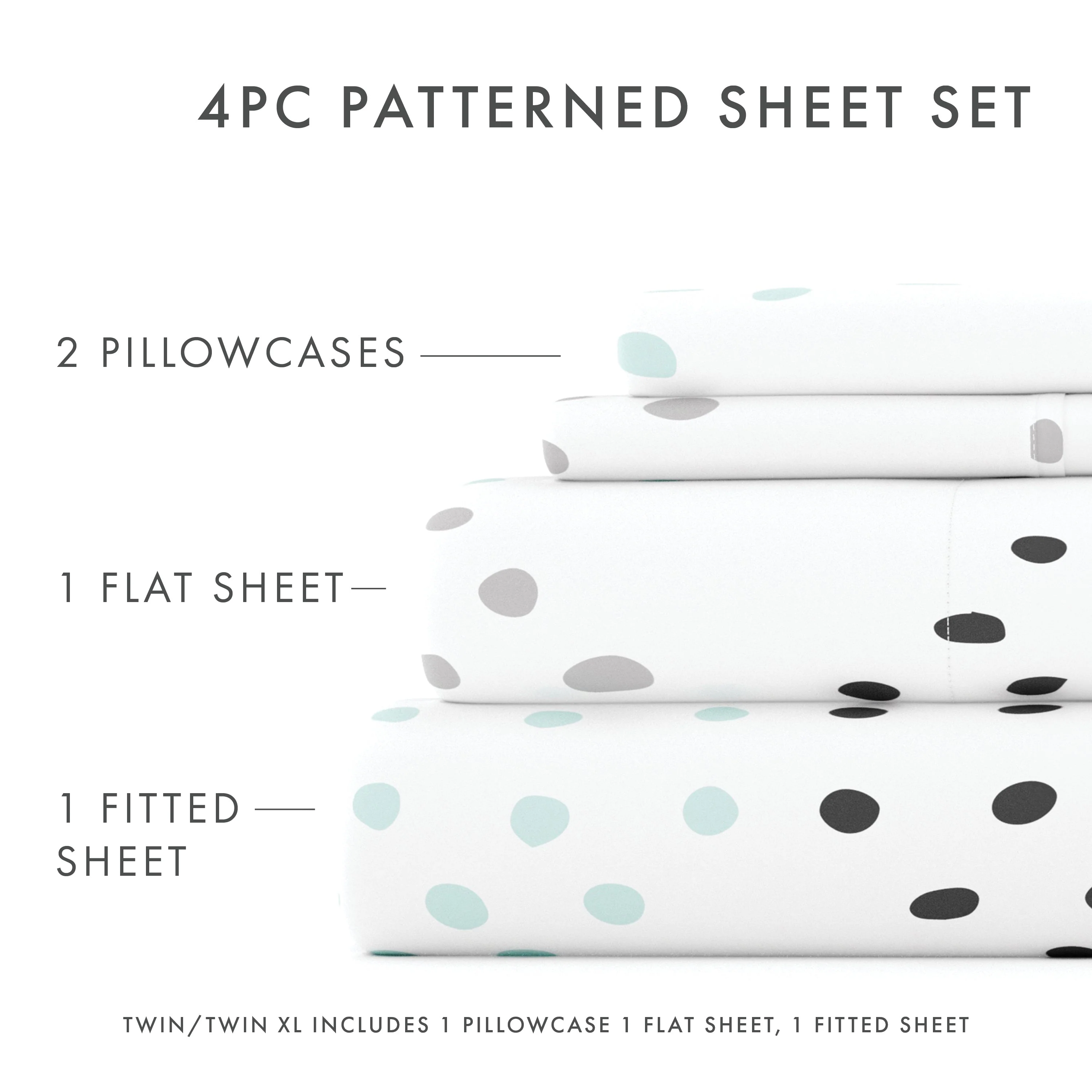 Trio Pattern 4-Piece Sheet Set - Sale - Image 5