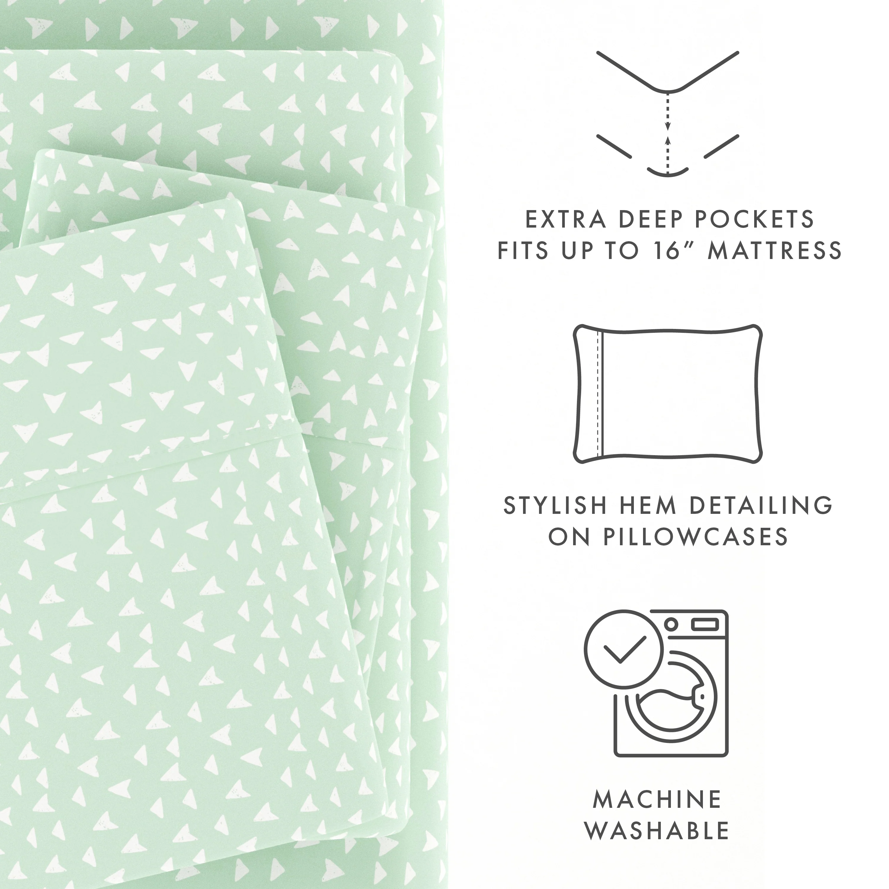 Urban Arrows Pattern 4-Piece Sheet Set - Image 7
