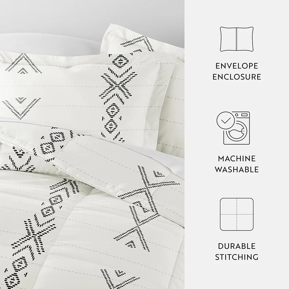 Urban Stitch Patterned Down-Alternative Comforter Set - Image 8