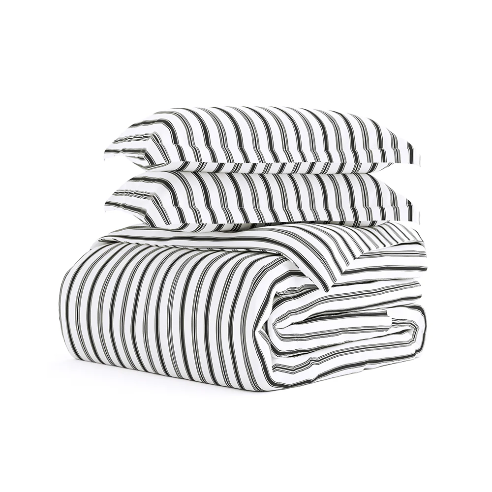 Vertical Dreams Pattern 3-Piece Duvet Cover Set - Image 4