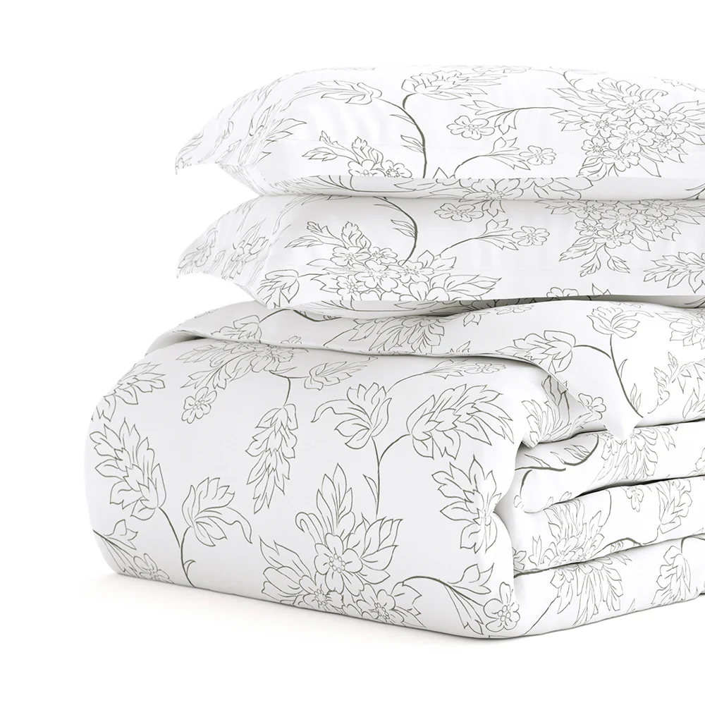 Vines Pattern 3-Piece Duvet Cover Set - Image 9