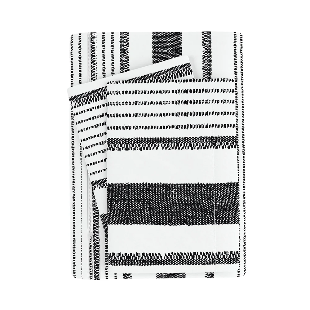Vintage Stripe Pattern 3-Piece Duvet Cover Set - Image 6