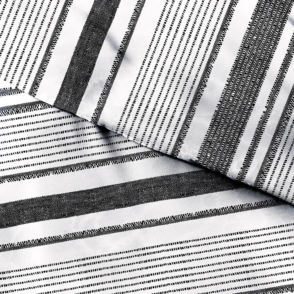 Vintage Stripe Pattern 3-Piece Duvet Cover Set - Image 7