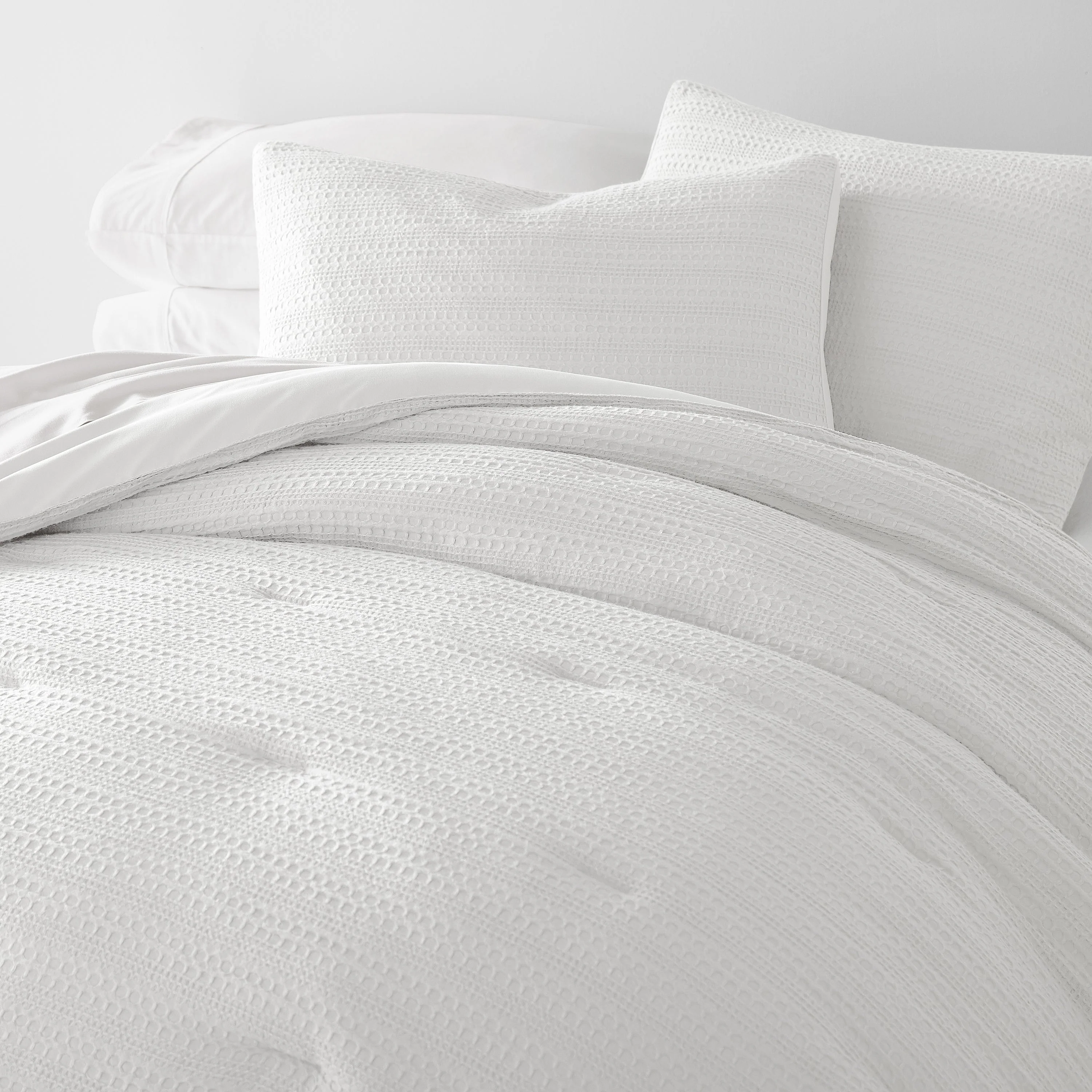 Waffle Textured Down-Alternative Comforter Set - Sale - Image 33