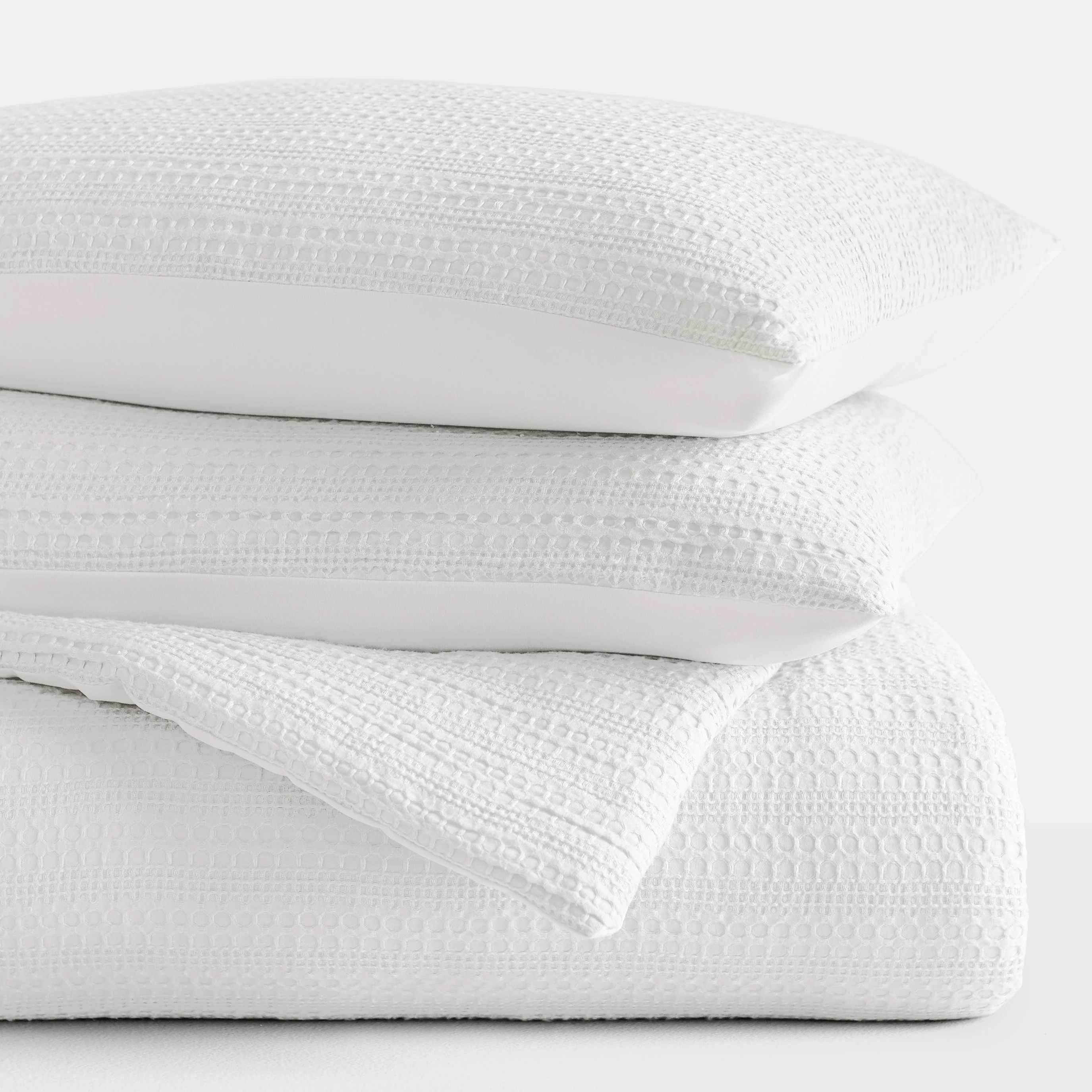 Waffle Textured Down-Alternative Comforter Set - Sale - Image 47