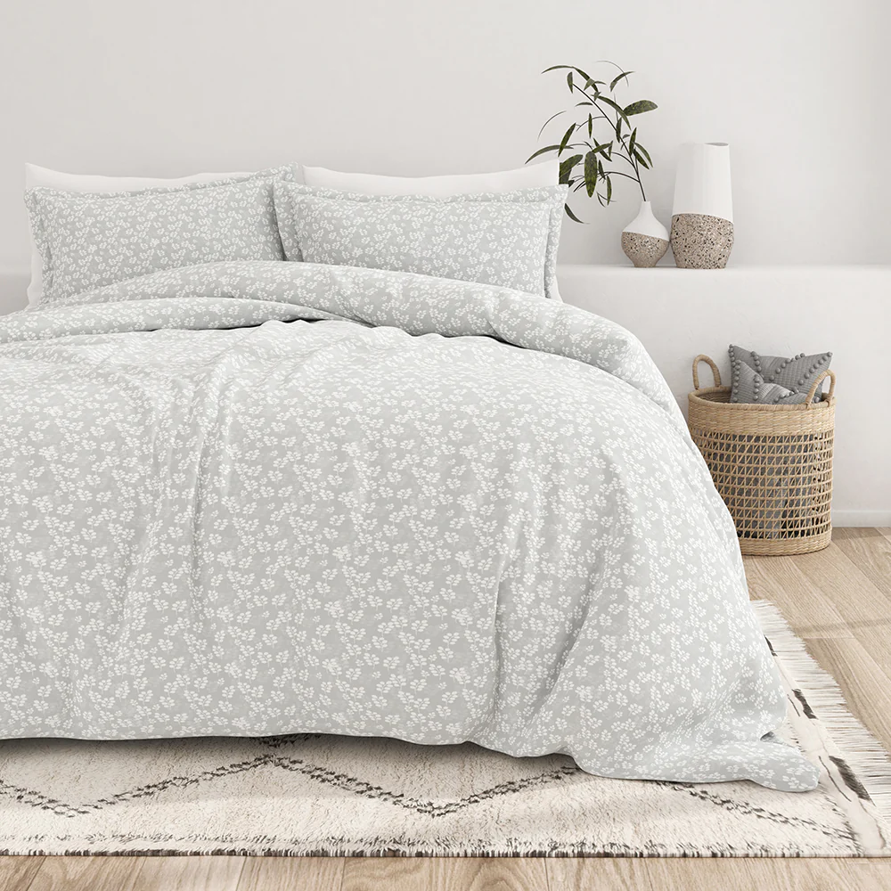 Wheatfield Pattern 3-Piece Duvet Cover Set - Image 3
