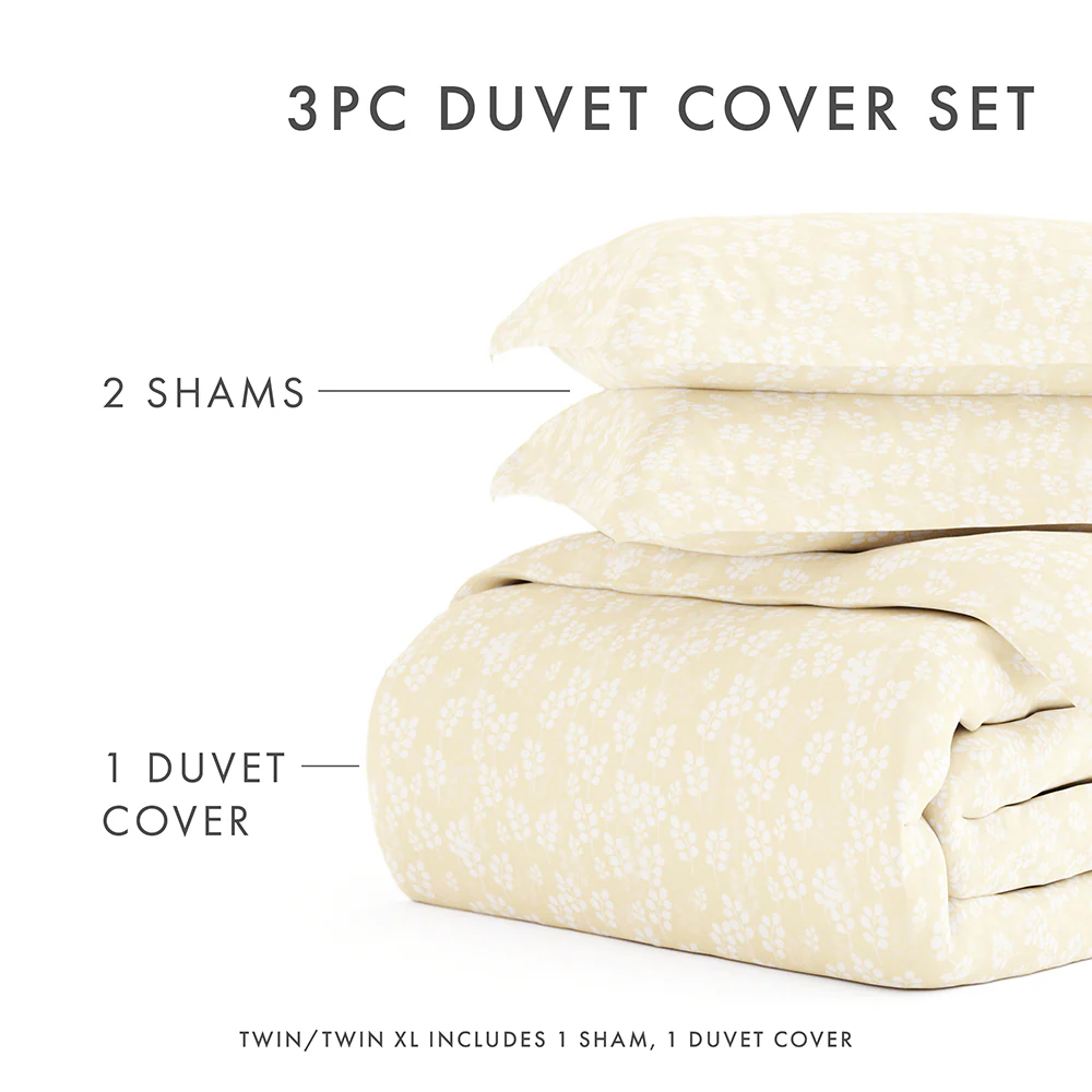 Wheatfield Pattern 3-Piece Duvet Cover Set - Image 31