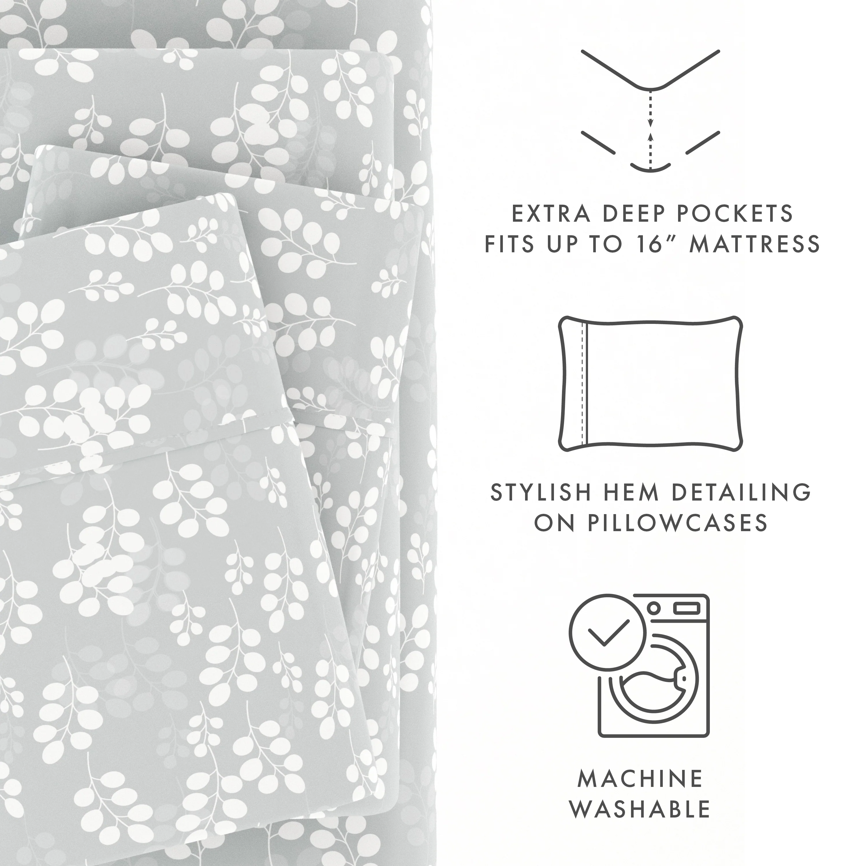 Wheatfield Pattern 4-Piece Sheet Set - Image 21