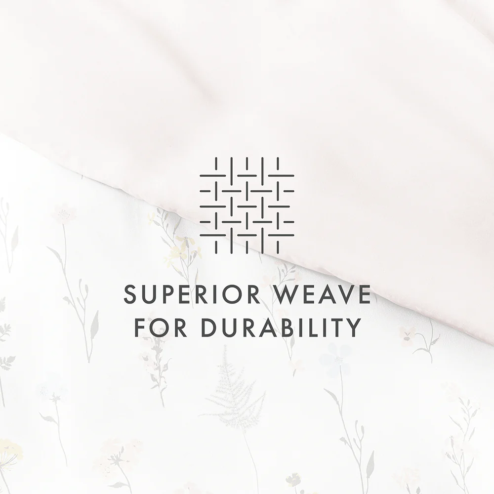 Wildflower Pattern 3-Piece Reversible Duvet Cover Set - Image 12