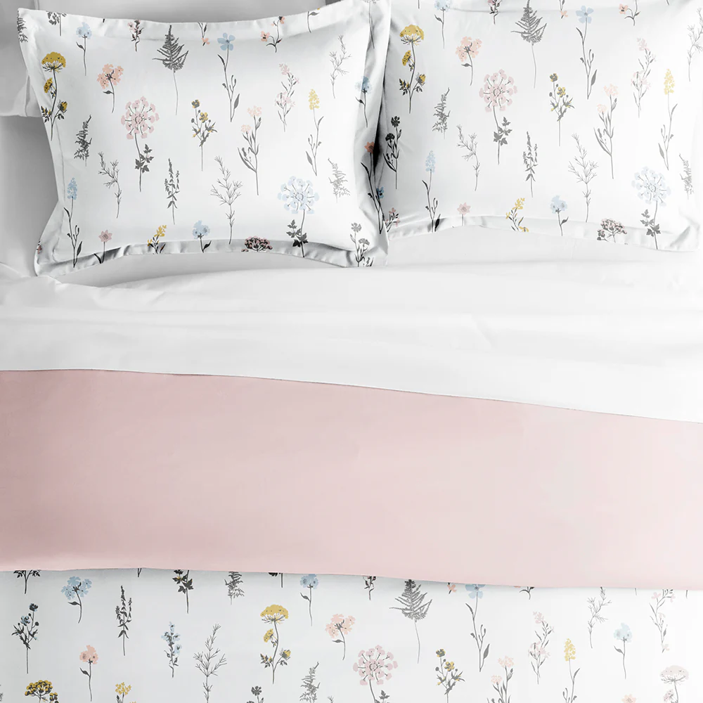 Wildflower Pattern 3-Piece Reversible Duvet Cover Set - Image 5