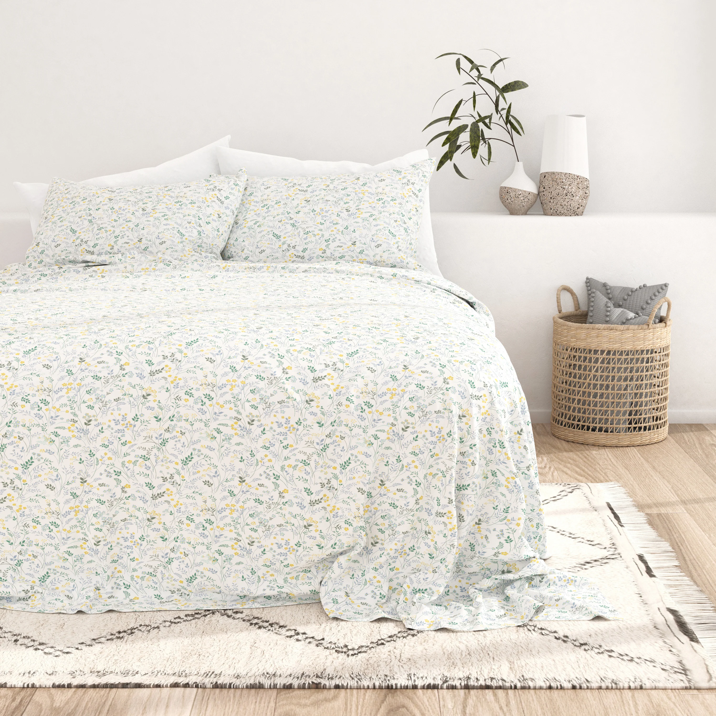 Wildflower Pattern 4-Piece Sheet Set - Image 3