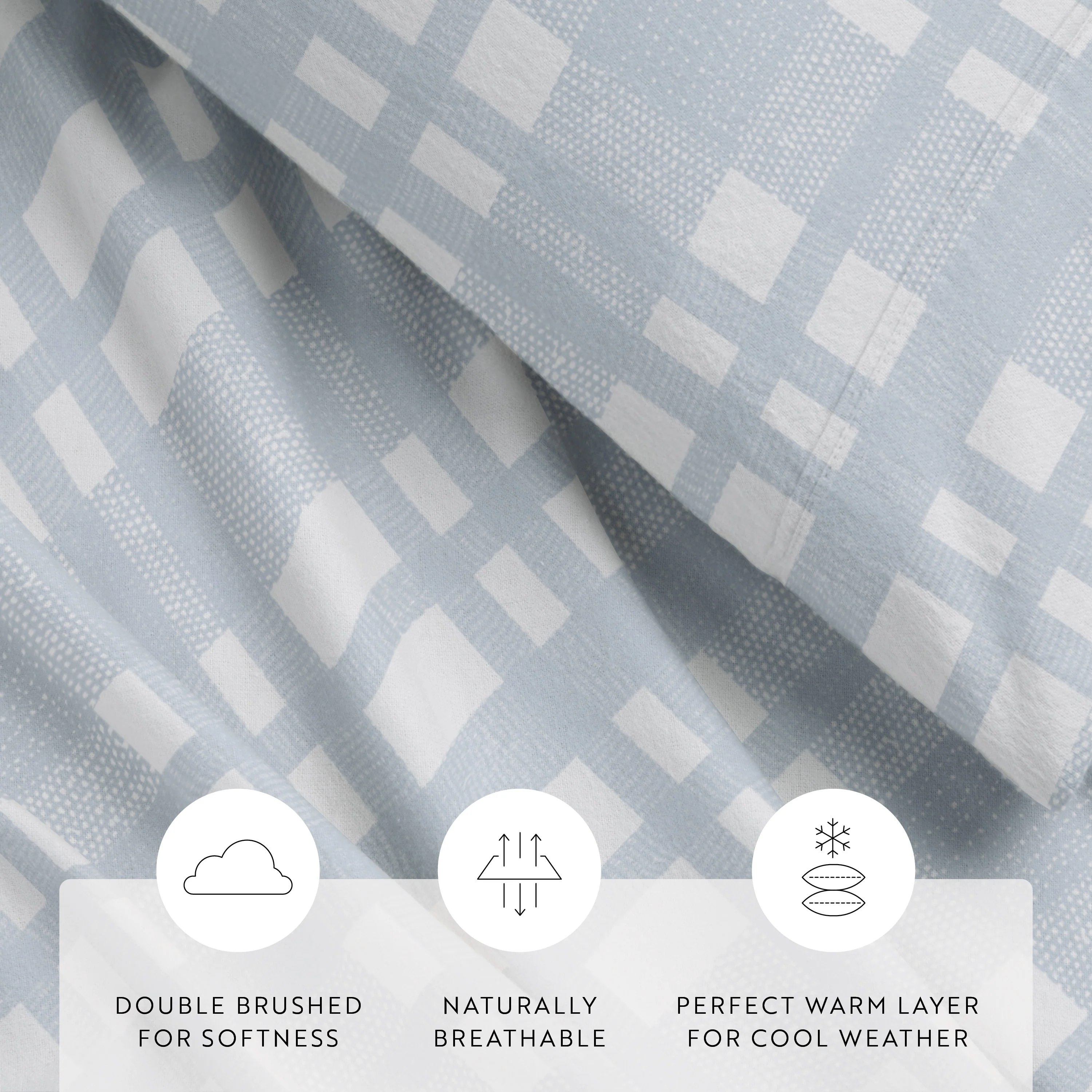 Woven 4-Piece Flannel Sheet Set - Image 6